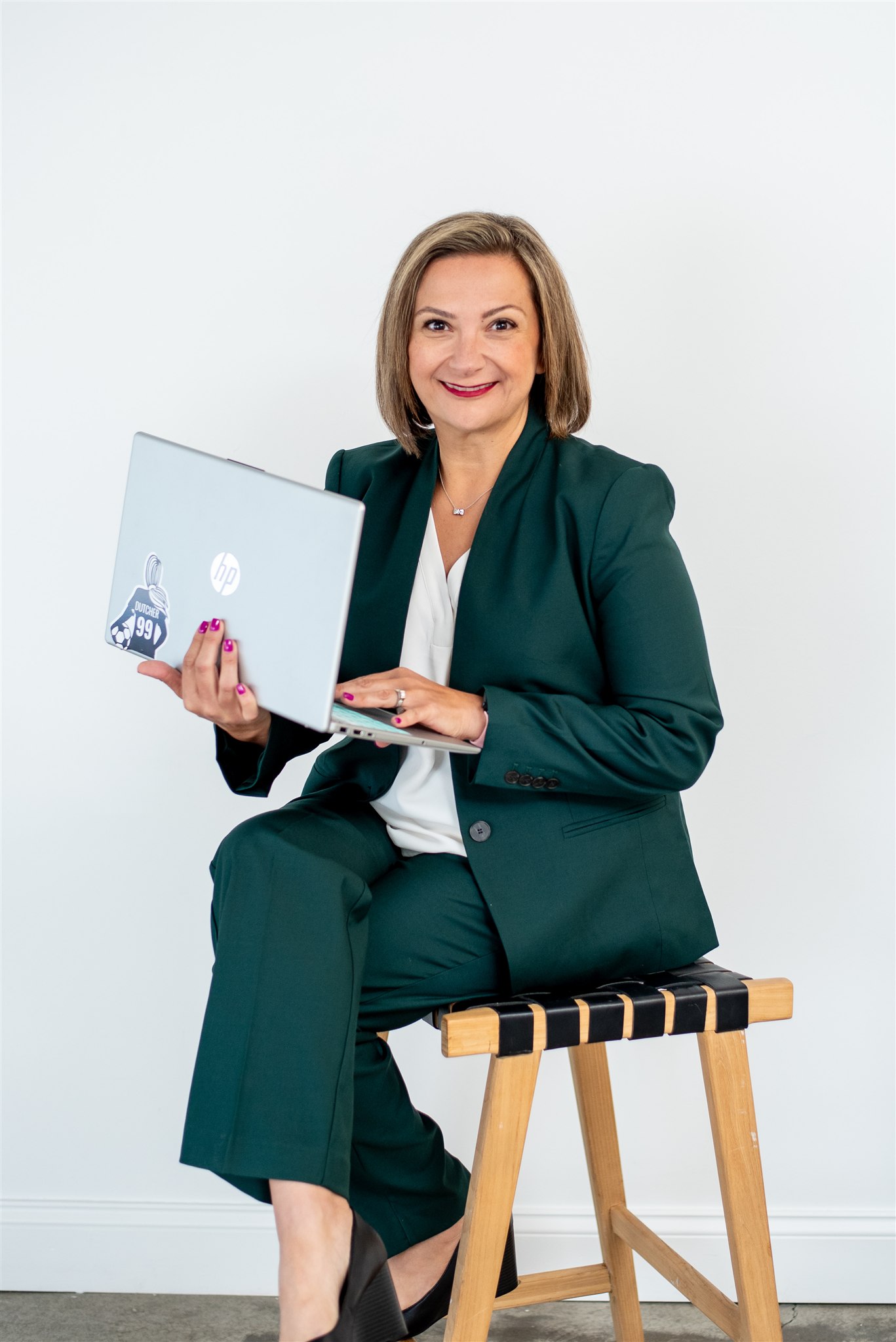 Susan Dutcher working